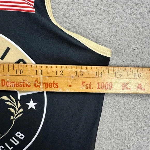 Rudis Mens Olympic Wrestling Club Singlet Small Black Gold Stretch Logo Bodywear